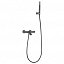 Grifo de baño termostático Monza black gun metal de Imex